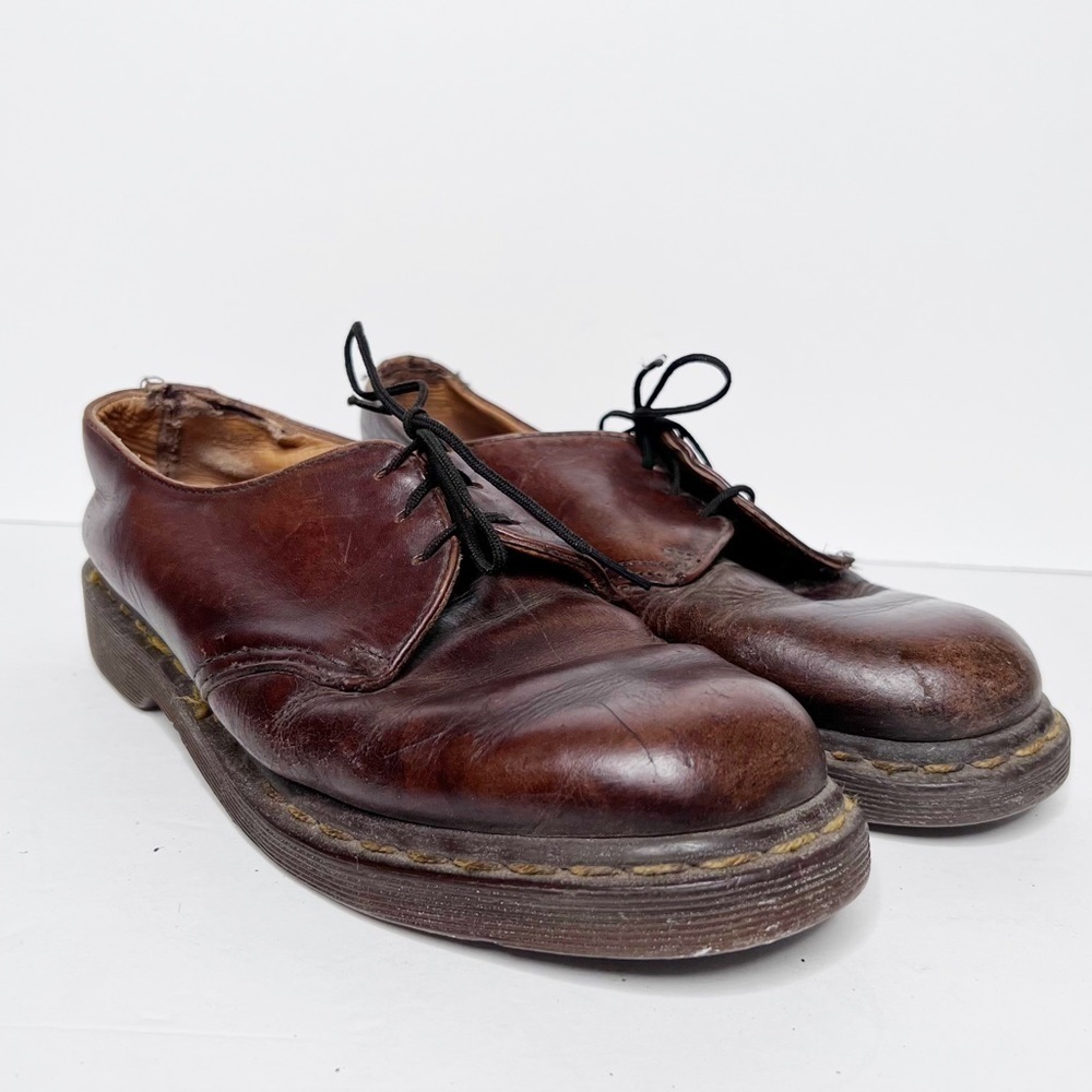 Vintage Dr. Marten Brown Leather Oxford Made in England Size 8 Women’s